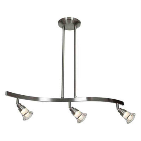 Access Lighting 63053LEDD-MC/ACR Optix LED Acrylic Spotlight Pendant Matte Chrome