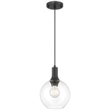 Access Lighting 63090-MBL/CLR Chantelle Matte Black