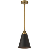 Access Lighting 63098-ABB/BLK Dahlia Antique Brushed Brass Black