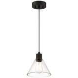 Access Lighting 63140LEDDLP-MBL/CLR Port Nine Martini Matte Black Clear