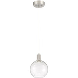 Access Lighting 63142LEDD-BS/CLR Port Nine Burgundy Brushed Steel Clear