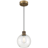 Access Lighting 63142LEDDLP-ABB/CLR Port Nine Burgundy Antique Brushed Brass Clear