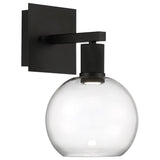 Access Lighting 63145LEDD-MBL/CLR Port Nine Burgundy Matte Black Clear