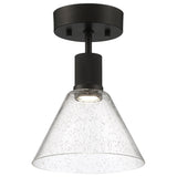 Access Lighting 63146LEDD-MBL/SDG Port Nine Martini Matte Black Seeded Glass