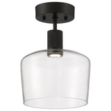 Access Lighting 63147LEDD-MBL/CLR Port Nine Chardonnay Matte Black Clear