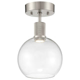 Access Lighting 63148LEDD-BS/CLR Port Nine Burgundy Brushed Steel Clear