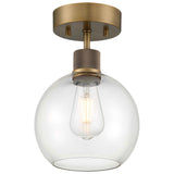 Access Lighting 63148LEDDLP-ABB/CLR Port Nine Burgundy Antique Brushed Brass Clear
