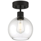 Access Lighting 63148LEDDLP-MBL/CLR Port Nine Burgundy Matte Black Clear
