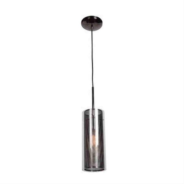 Access Lighting 63987-BCH/CLR Multis Encaged Glass Pendant Black Chrome