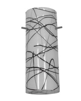 Access Lighting 23130-BLWH black white pendant glass shade
