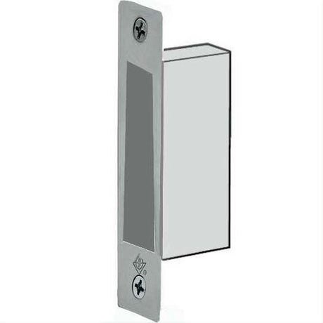 Adams Rite 4001011628 MS Deadlock Flat Square Box Strike Clear Anodized Aluminum