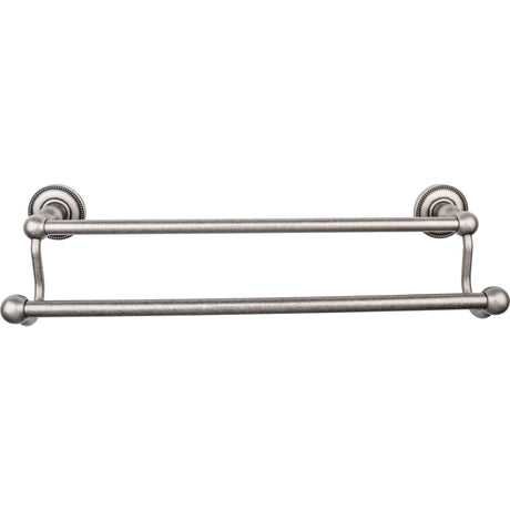 Top Knobs ED7APA TOP BATH (R) Edwardian Bath Double 20 1/2" Wall Mounted Towel Bar Antique Pewter