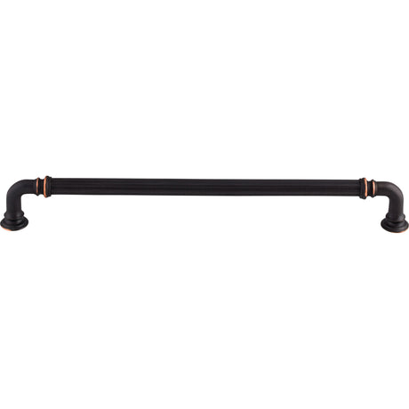 Top Knobs TK325UM Reeded 9" Center to Center Bar Pull Umbrio