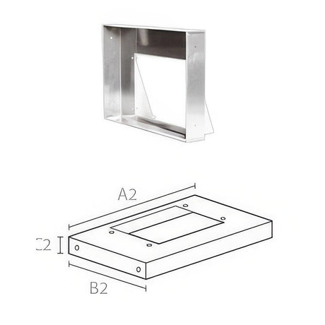 Air-Pro 9145 BIS 54" Rectangular Dual Cutout Liner for Select Blowers Biscuit