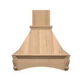 Air-Pro FDWHAC IS 48 H Arched Corbel Island Range Hood Hickory