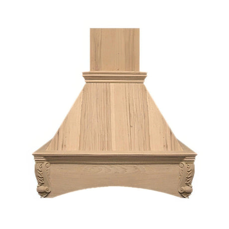 Air-Pro FDWHAC IS 48 H Arched Corbel Island Range Hood Hickory