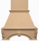Air-Pro FDWHKS 48 RO Decorative Keystone Range Hood Red Oak