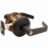 Copper Creek AL6250 10B Avery storeroom keyed storeroom keyed door lever in oil-rubbed bronze, additional view
