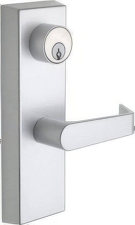 Copper Creek AL9140SS Bulldog Exit Device exit device trim in satin stainless, additional view