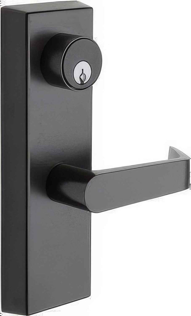 Copper Creek AL9150 Avery Storeroom Escutcheon Exit Device Exterior Trim with Mortise Cylinder