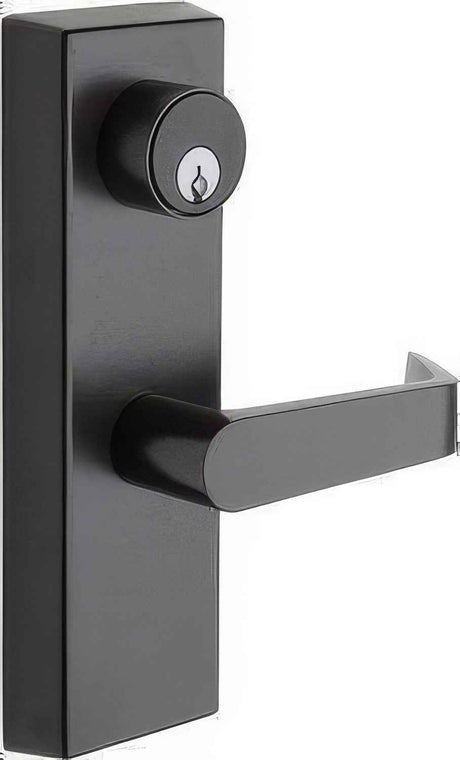 Copper Creek AL9150 10B Bulldog Exit Device storeroom - exterior trim in oil-rubbed bronze, additional view
