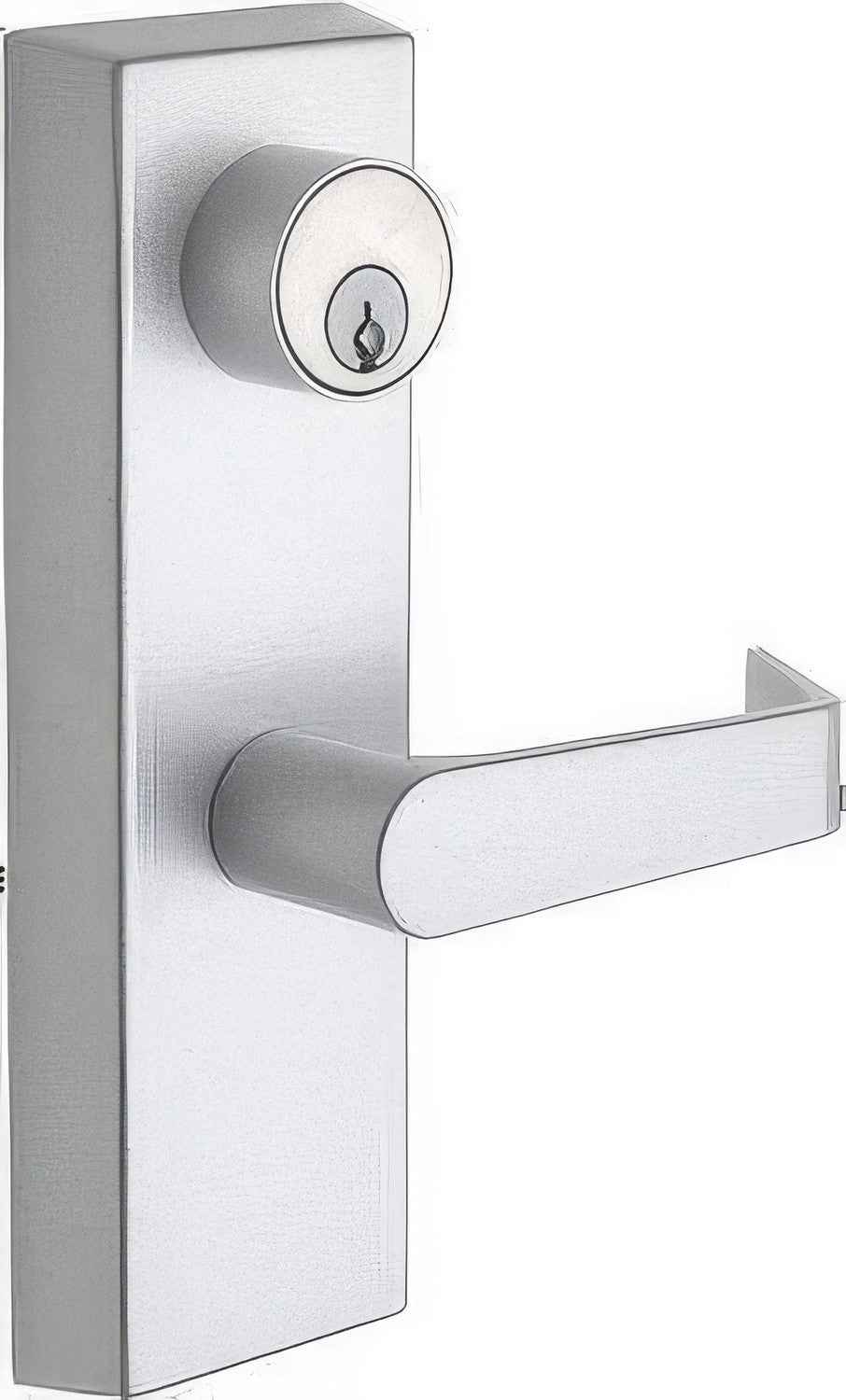 Copper Creek AL9150 Avery Storeroom Escutcheon Exit Device Exterior Trim with Mortise Cylinder