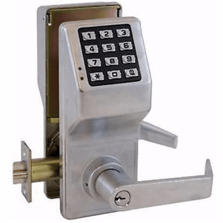 Alarm Lock DL270026D satin chrome digital lever lock
