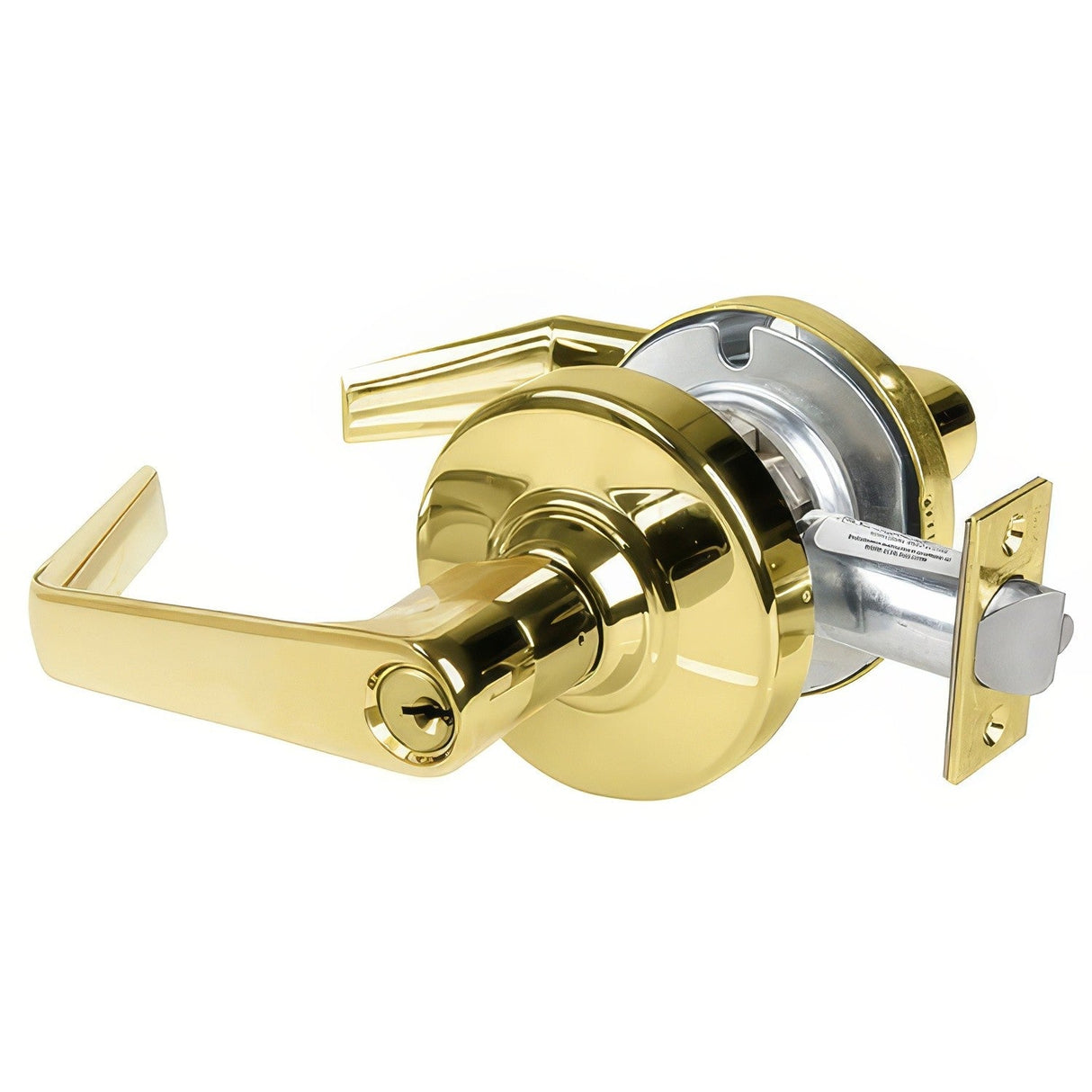 Schlage Commercial ALX70PSAT605 bright brass classroom door lever