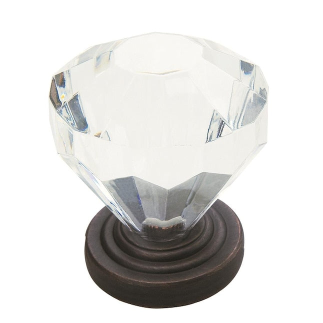 Amerock 14303ORB Traditional Classics 1-1/4" Clear Oil Rubbed Bronze Cabinet Knob