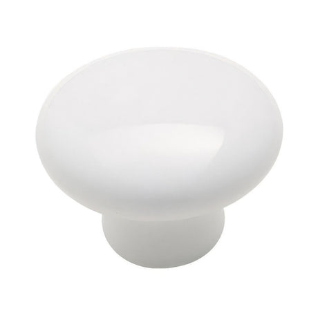 Amerock 232WHT Everyday Heritage 1-1/4 Inch Cabinet Knob - White