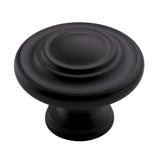 Amerock BP15862FB BP1586-2 Inspirations 1-3/4" Mushroom Cabinet Knob Flat Black