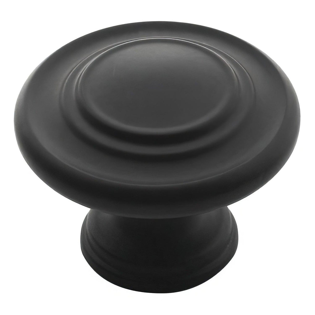 Amerock BP1586FB BP1586 Inspirations 1-3/8" Mushroom Cabinet Knob Flat Black