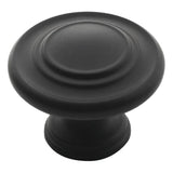 Amerock BP1586FB BP1586 Inspirations 1-3/8" Mushroom Cabinet Knob Flat Black