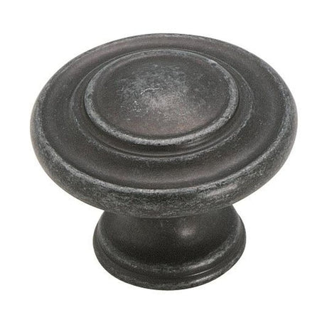 Amerock BP1586WID BP1586 Inspirations 1-3/8 inch cabinet knob Wrought Iron Dark
