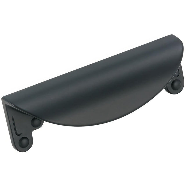 Amerock BP1592FB BP1592 Inspirations 3" Centers Cabinet Cup Pull Flat Black