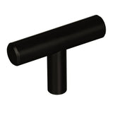 Amerock BP19009BBR BP19009 Bar Pulls 1-15/16" Long T-Cabinet Knob Black Bronze
