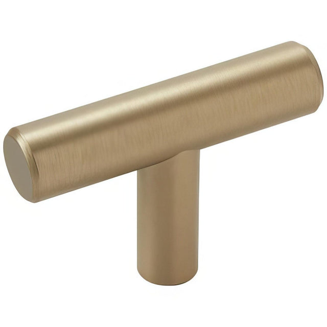 Amerock BP19009BBZ BP19009 Bar Pulls 1-15/16" Long T-Cabinet Knob Golden Champagne