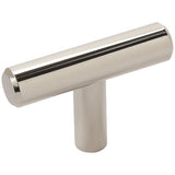 Amerock BP19009PN BP19009 Bar Pulls 1-15/16" Long T-Cabinet Knob Bright Nickel
