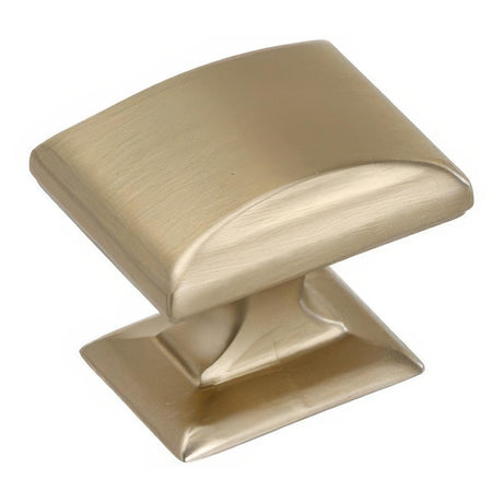 Amerock BP29340BBZ BP29340 Candler 1-1/4" Long Square Shaped Cabinet Knob Golden Champagne