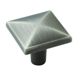 Amerock BP29370AS BP29370 Extensity 1-3/16" Square Cabinet Knob Antique Silver