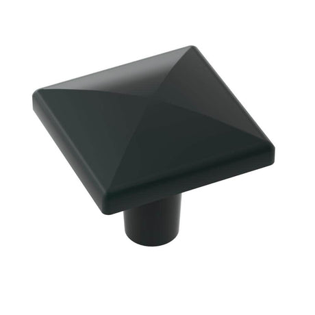 Amerock BP29370FB BP29370 Extensity 1-3/16 inch Square Cabinet Knob Matte Black