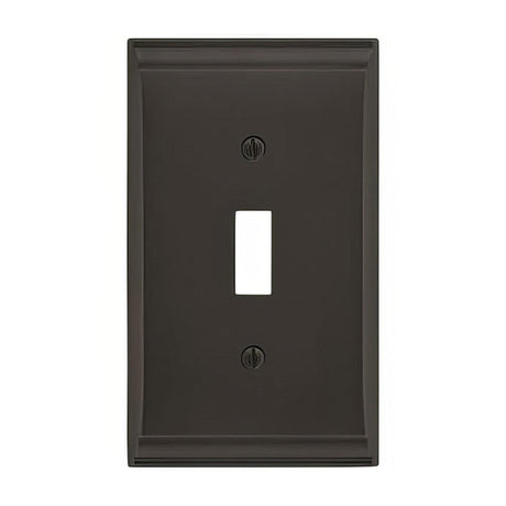 Amerock BP36500BBR BP36500 Candler Zinc Single Toggle Wall Plate Black Bronze