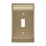 Amerock BP36500BBZ BP36500 Candler Zinc Single Toggle Wall Plate Golden Champagne