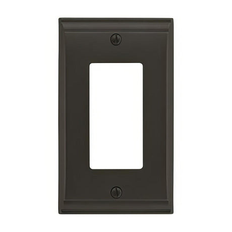 Amerock BP36504BBR BP36504 Candler Zinc Single Rocker Wall Plate Black Bronze
