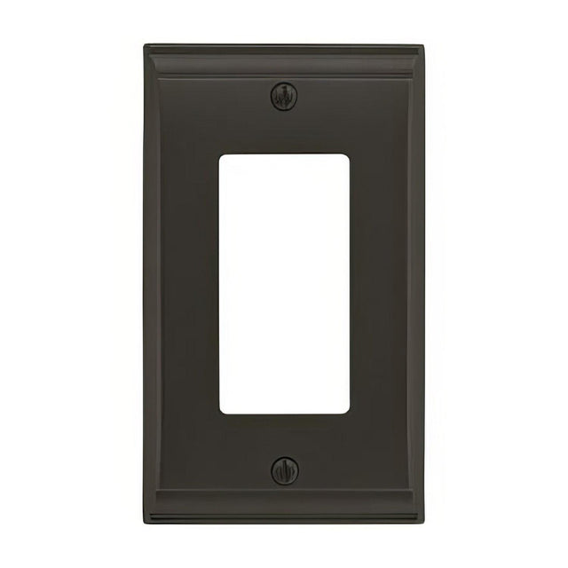 Amerock BP36504BBR BP36504 Candler Zinc Single Rocker Wall Plate Black Bronze
