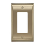 Amerock BP36504BBZ BP36504 Candler Zinc Single Rocker Wall Plate Golden Champagne