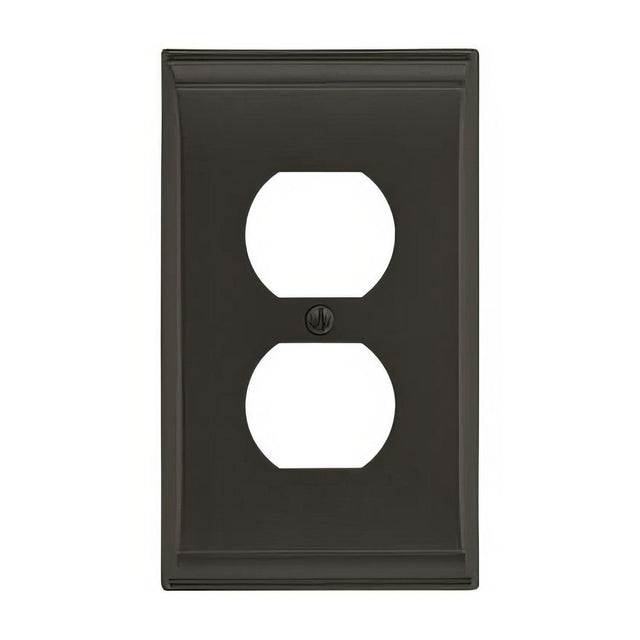 Amerock BP36508BBR BP36508 Candler Zinc Single Outlet Wall Plate Black Bronze