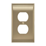Amerock BP36508BBZ BP36508 Candler Zinc Single Outlet Wall Plate Golden Champagne