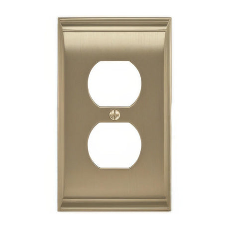 Amerock BP36508BBZ BP36508 Candler Zinc Single Outlet Wall Plate Golden Champagne