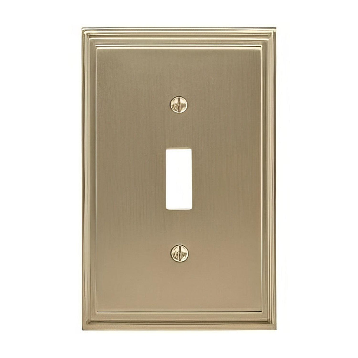 Amerock BP36514BBZ BP36514 Mulholland 1-3/5" x 6-3/10" Single Toggle Wall Plate Golden Champagne